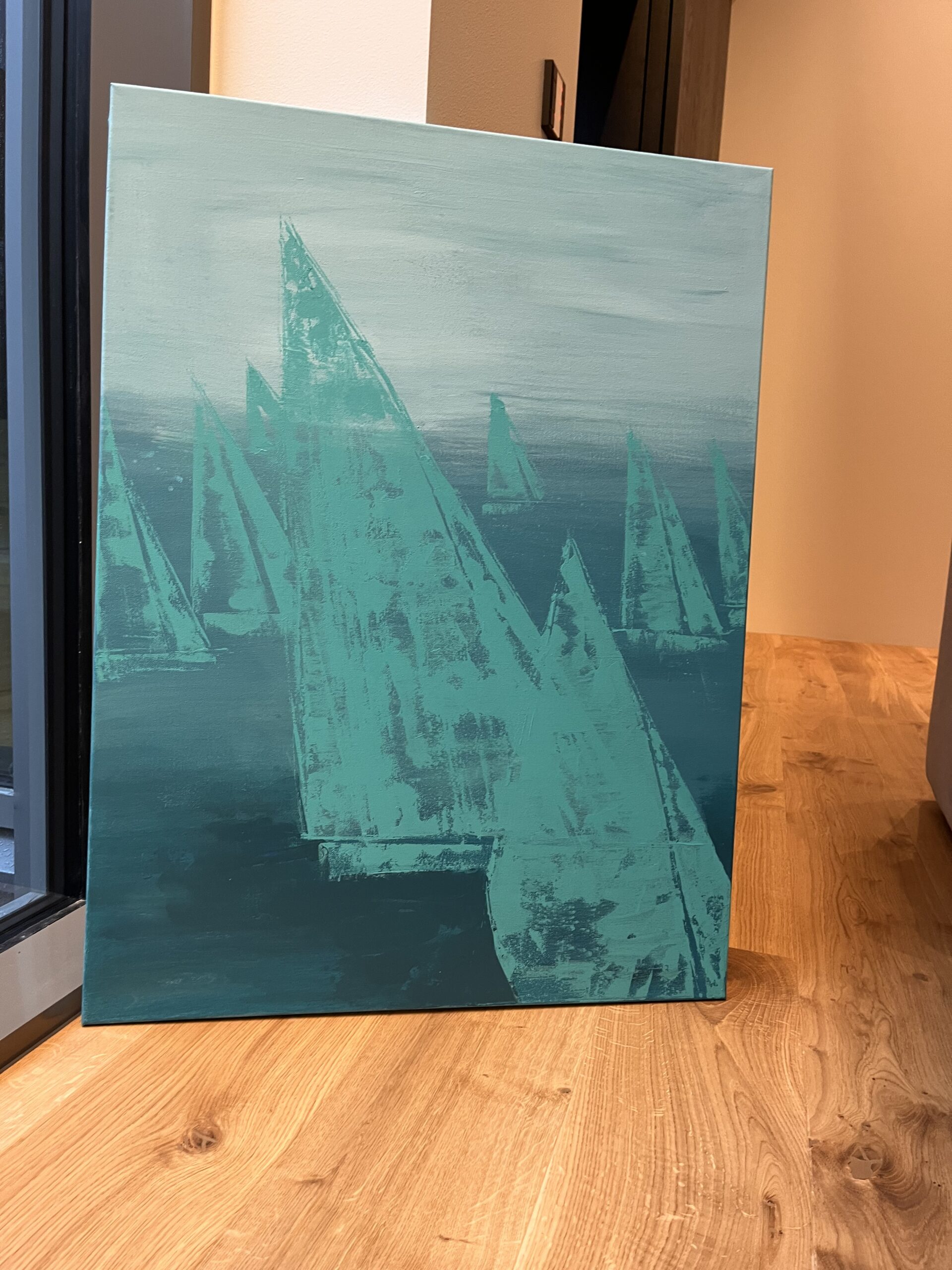 Akrüülmaal Azure Sails – 60×80 cm