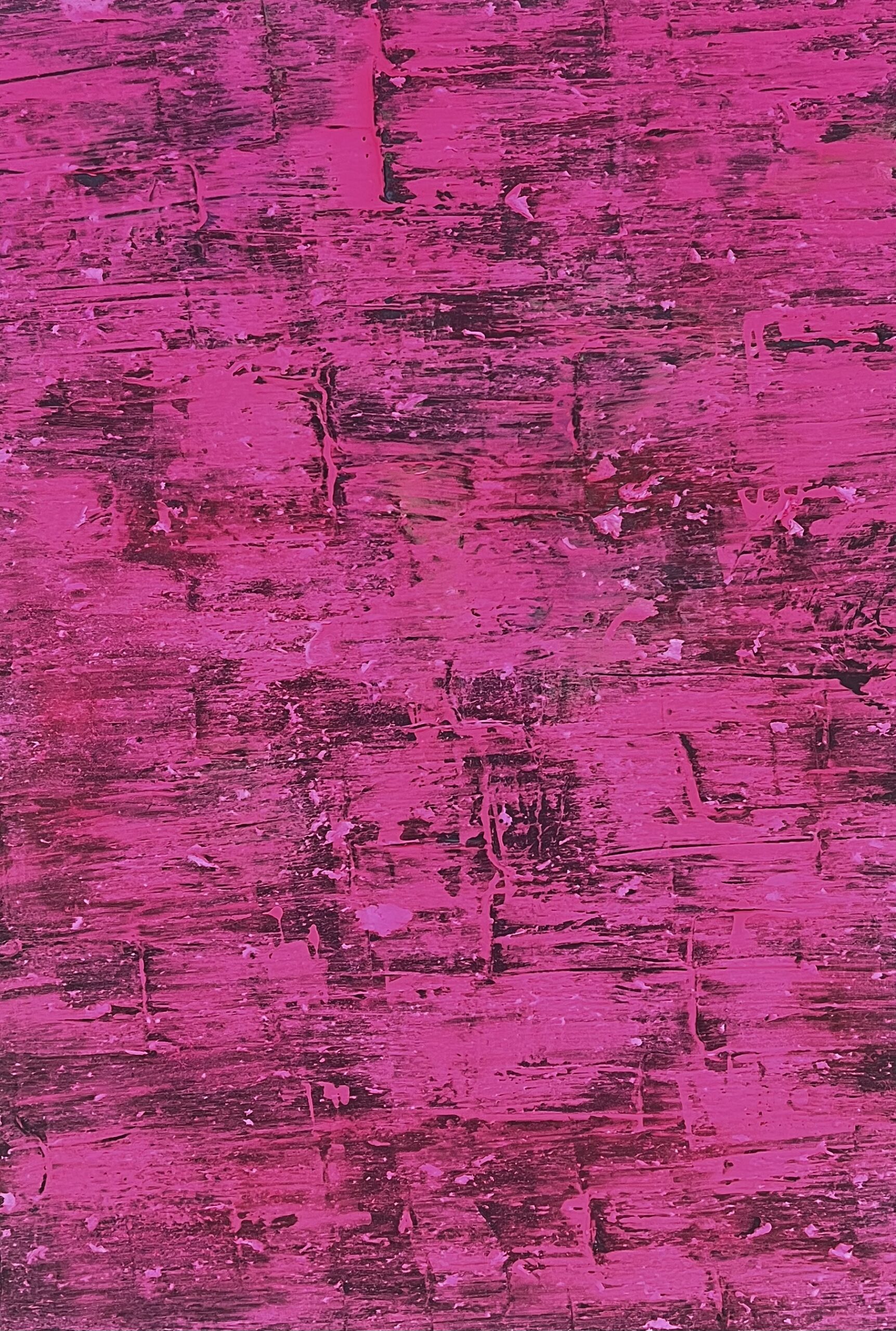 Struktuurne akrüülmaal "Purpurne Torm / Mauve Squall", kus mustal taustal on kujutatud reljeefseid vormid. Luksuslik ja sügava tekstuuriga lillar-oosa seinakunst - the flos edit. Struktuurne akrüülmaal interjööris, the flos edit. Teos asub erakogus..
